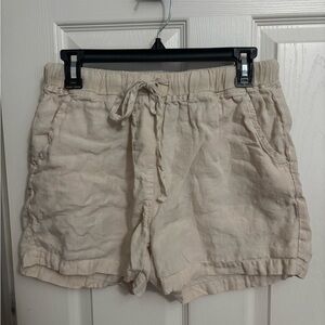 Parachute Home | Women's‎ Linen Shorts Natural Ivory Sz M
